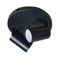 HB LEDS - Pack 3 Foco Base Redonda 2xGU-10 Altair II Negro Ampolleta Cálida