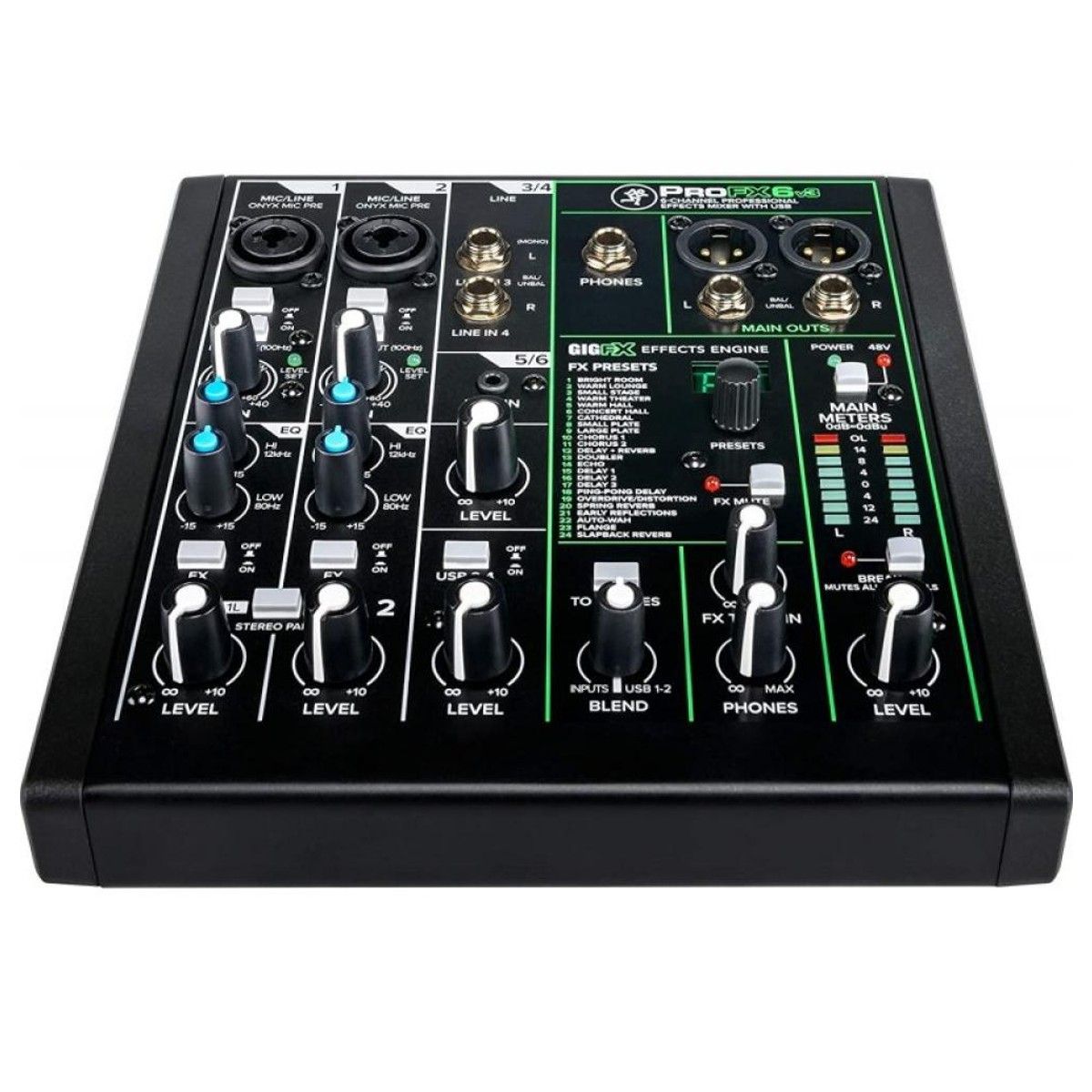 MACKIE - Mezclador de Efectos Profesional Mackie Pro FX6 V3