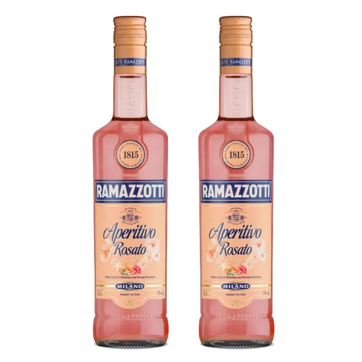 RAMAZZOTTI - 2x Licor Ramazzotti Aperitivo Rosato 15° 700Cc