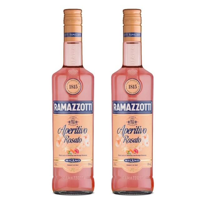 RAMAZZOTTI - 2x Licor Ramazzotti Aperitivo Rosato 15° 700Cc