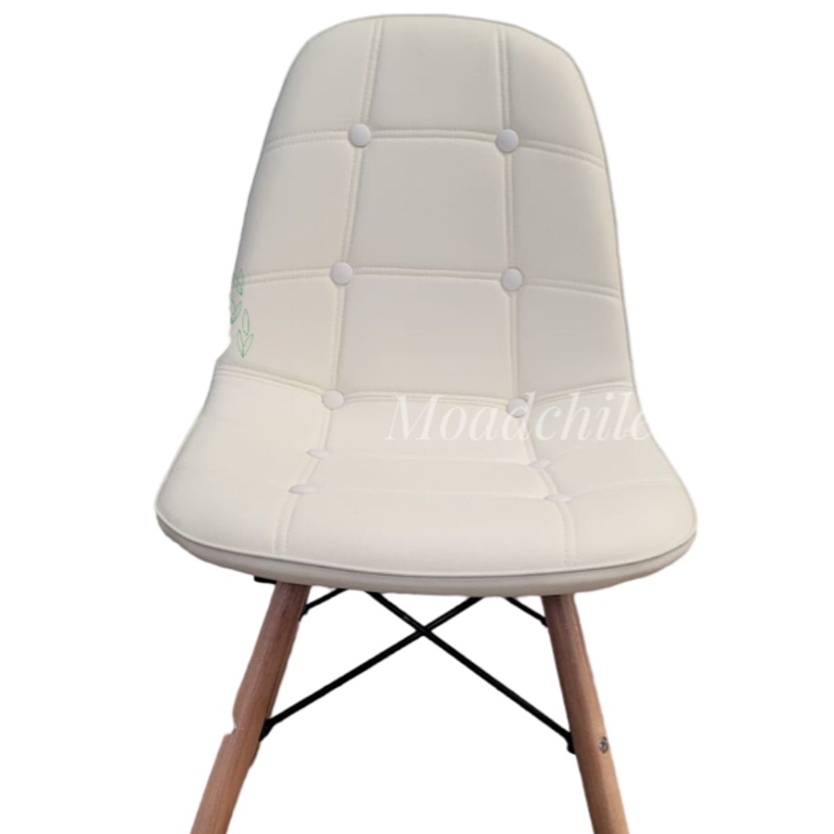 MOAD - Pack 6 Sillas Capitone Blancas