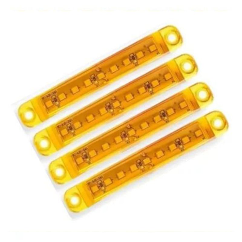 GENERICO - X4 Luz Led Posicion Lateral 1224v Auto Camion Grua Amarilla