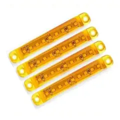 GENERICO - X4 Luz Led Posicion Lateral 1224v Auto Camion Grua Amarilla