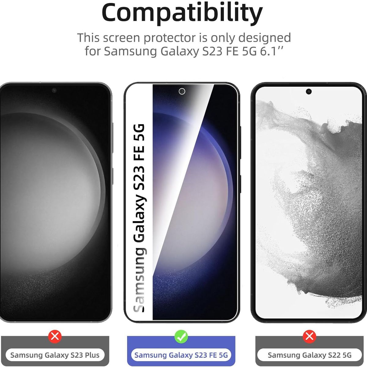 GENERICO - Lámina Protectora Vidrio para Samsung Galaxy S23 FE