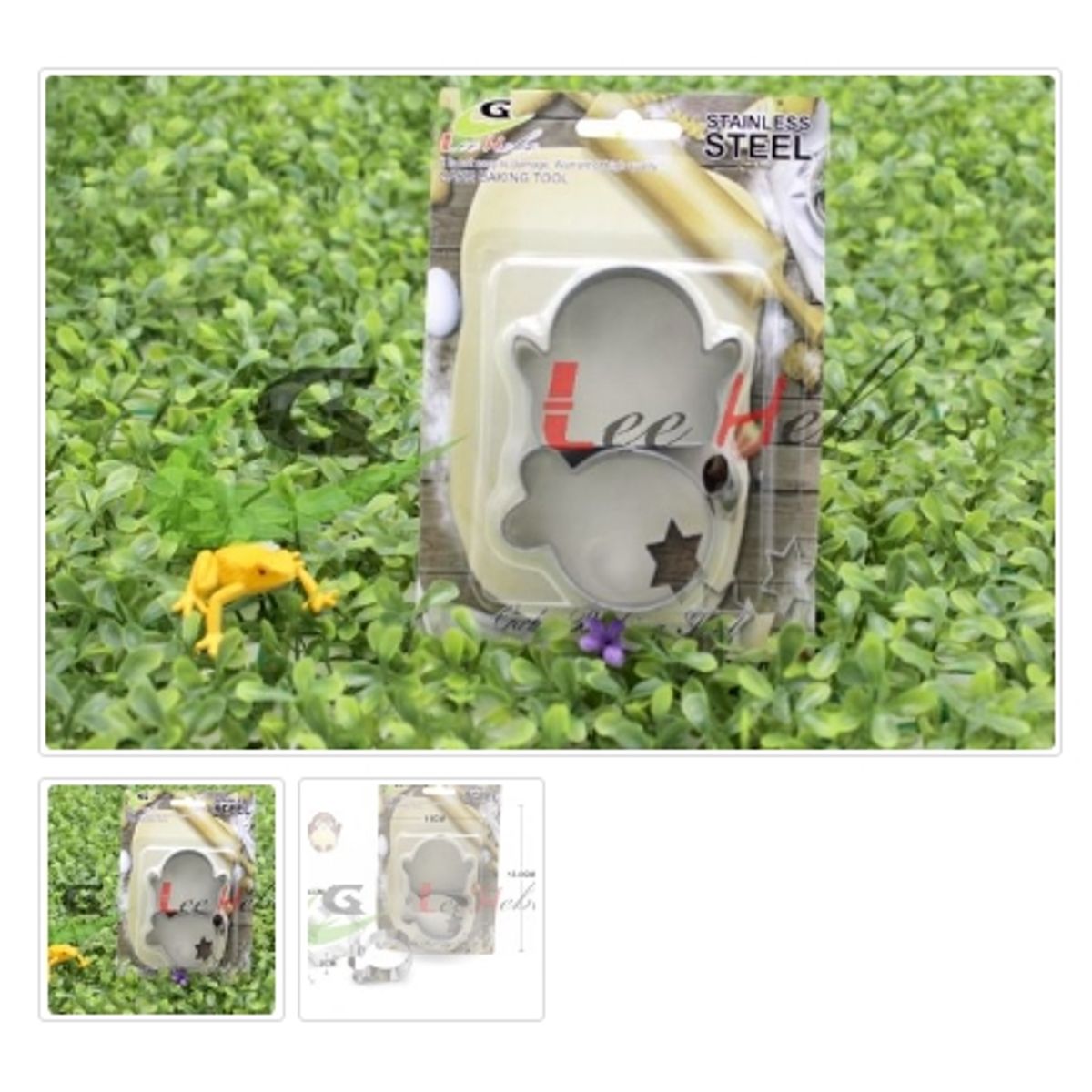 GENERICO - Cortador De Galletas 3 Piezas Metal Figura  Pinguino