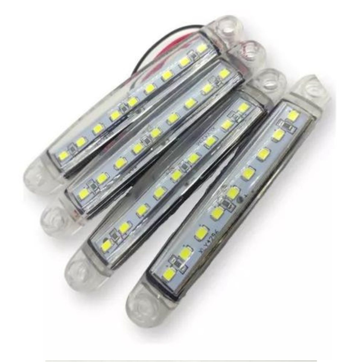 GENERICO - X4 Luz Led Posicion Lateral 1224v Auto Camion Grua BLANCO