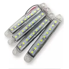 GENERICO - X4 Luz Led Posicion Lateral 1224v Auto Camion Grua BLANCO