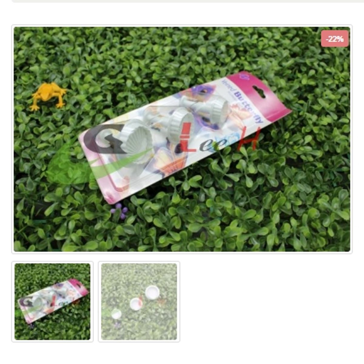 GENERICO - Cortador De Galletas 3 Piezas Plastico Figura Concha De Mar