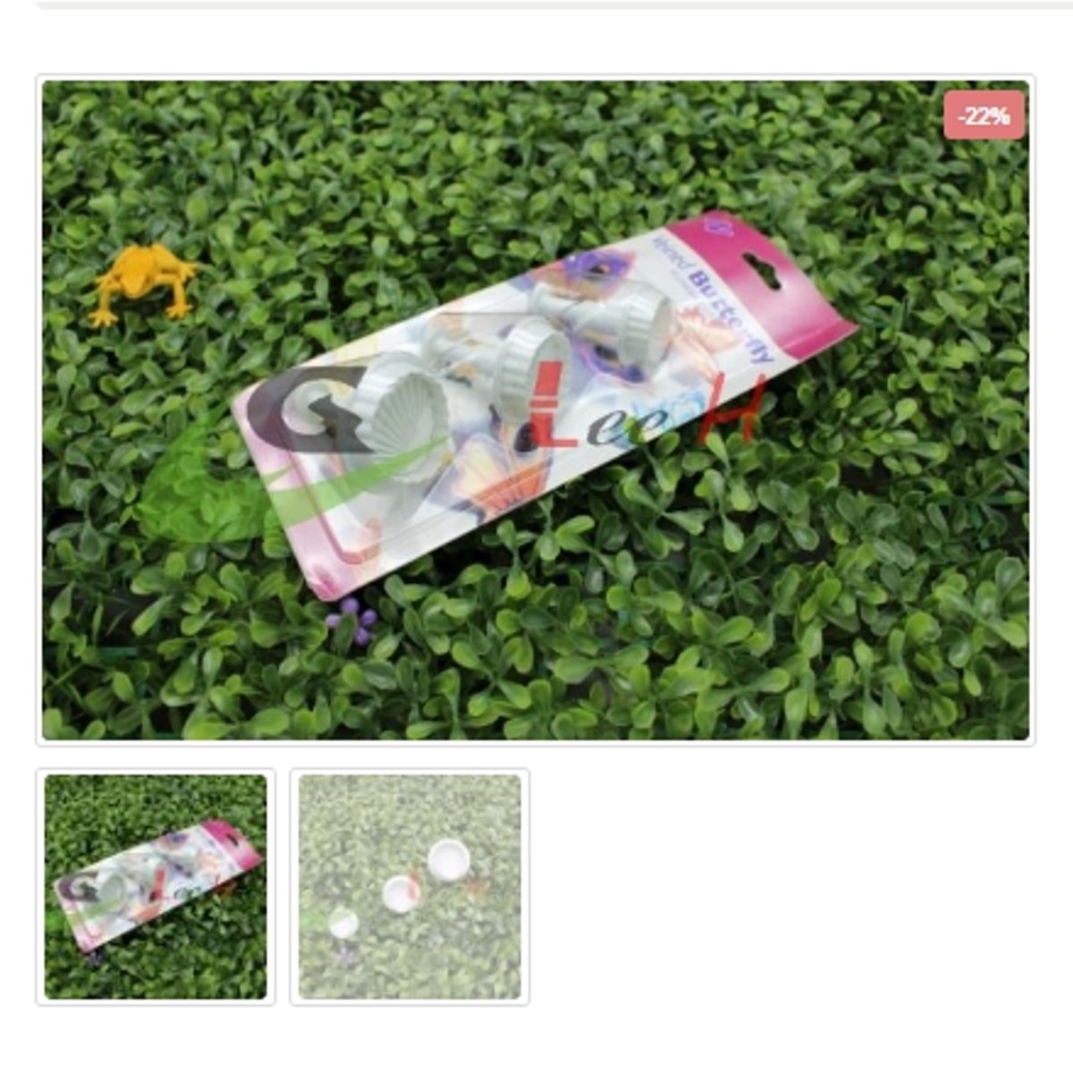 GENERICO - Cortador De Galletas 3 Piezas Plastico Figura Concha De Mar