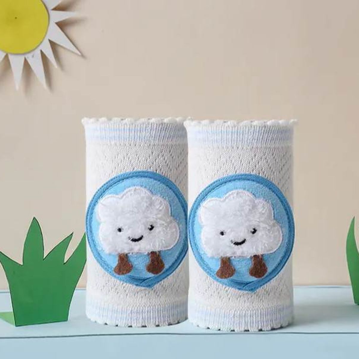 GENERICO - Set rodilleras gateo 3d protección  sirve hasta 3 años.