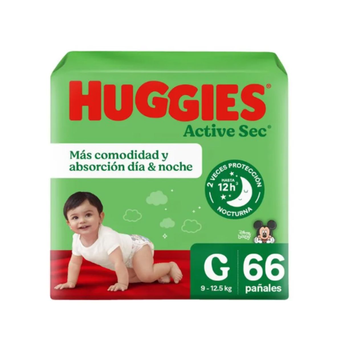 HUGGIES - Maleta Huggies Active Sec G 66 Und