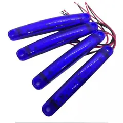 GENERICO - X4 Luz Led Posicion Lateral 1224v Auto Camion Grua AZUL