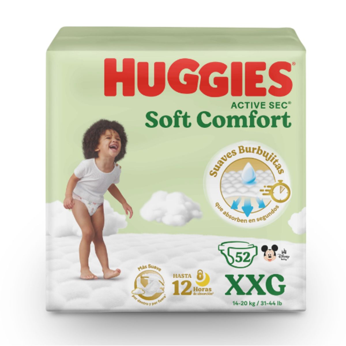 HUGGIES - Maleta Huggies Active Sec 52 Und