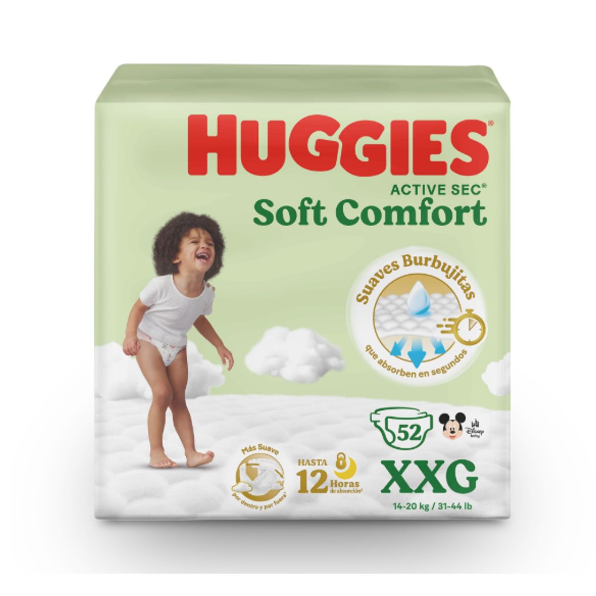 HUGGIES - Maleta Huggies Active Sec 52 Und