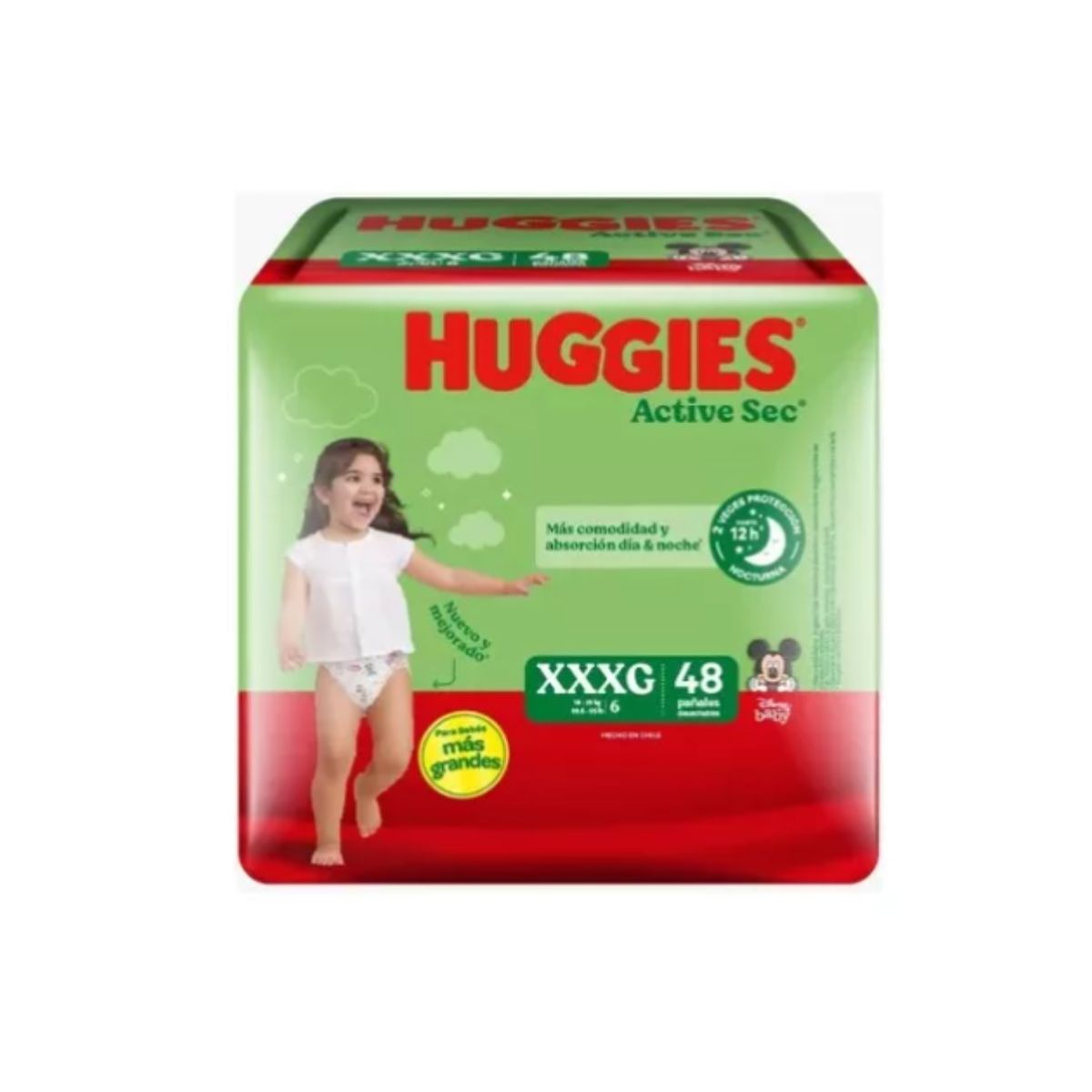 HUGGIES - Maleta Huggies Active Sec XXXG 48 Und