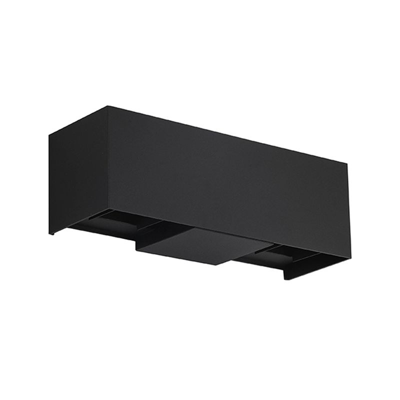 HB LEDS - Pack 3 Apliqué LED Elegante Rectangular 4*3W Luz Cálida Negro