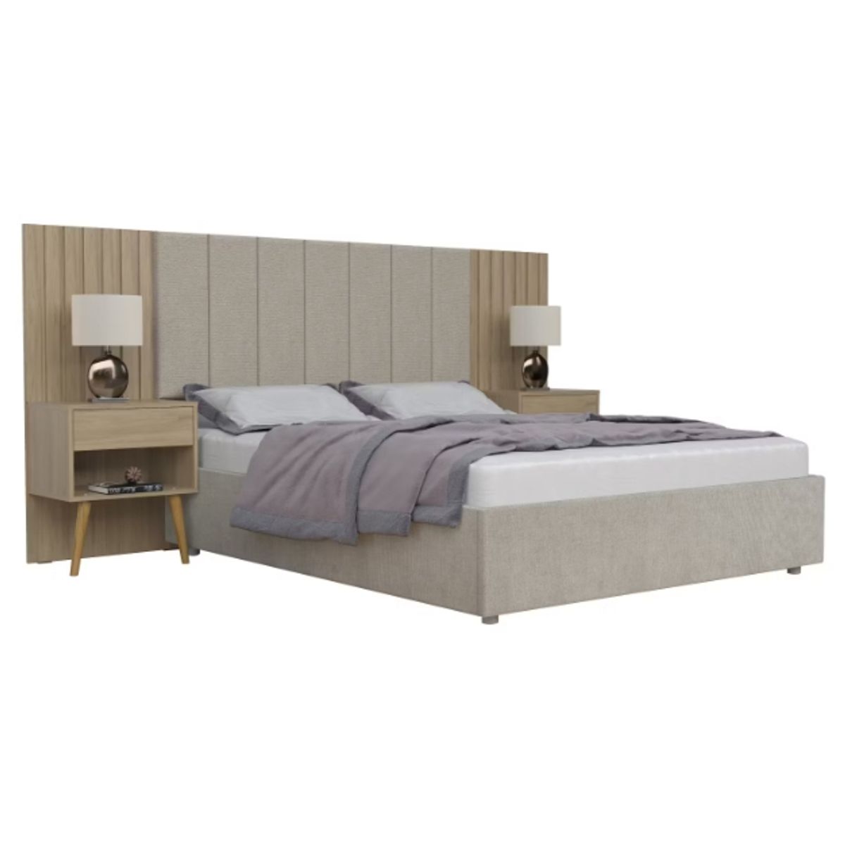 BE DESIGN - Set De Respaldo Zara Para Cama 2 Plaza Hanover