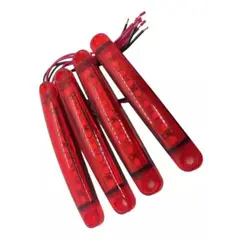 GENERICO - X4 Luz Led Posicion Lateral 1224v Auto Camion Grua ROJA