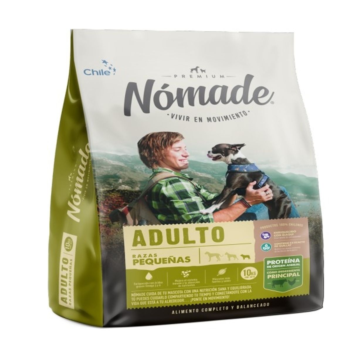 NOMADE - ALIMENTO DE PERRO NOMADE ADULTO RAZA PEQUEÑA 10KG