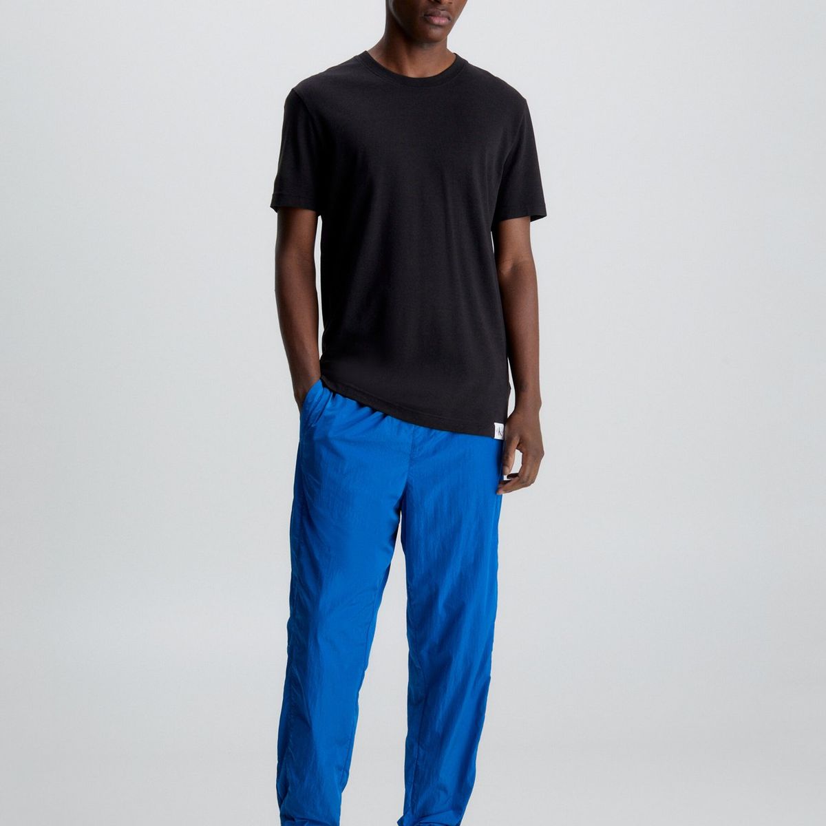 CALVIN KLEIN - Polera Logo Tab  Negro Calvin Klein