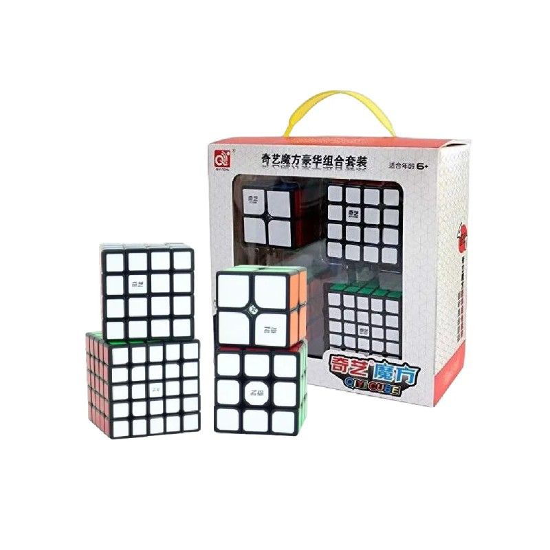 QIYI - Pack Regalo QiYi Cubos Iniciales Black