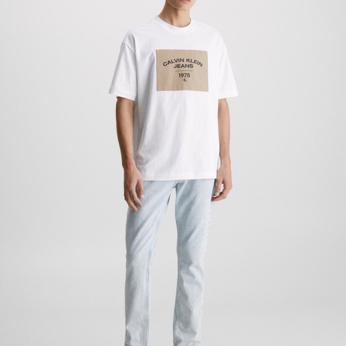 CALVIN KLEIN - Polera Canvas Curve Blanco Calvin Klein