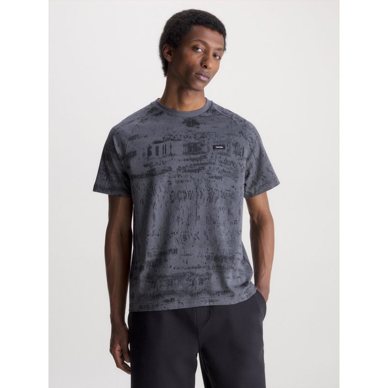 CALVIN KLEIN - Polera Concrete Aop  Gris Calvin Klein