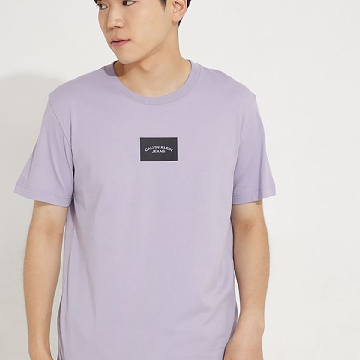 CALVIN KLEIN - Polera Small Center Box  Morado Calvin Klein