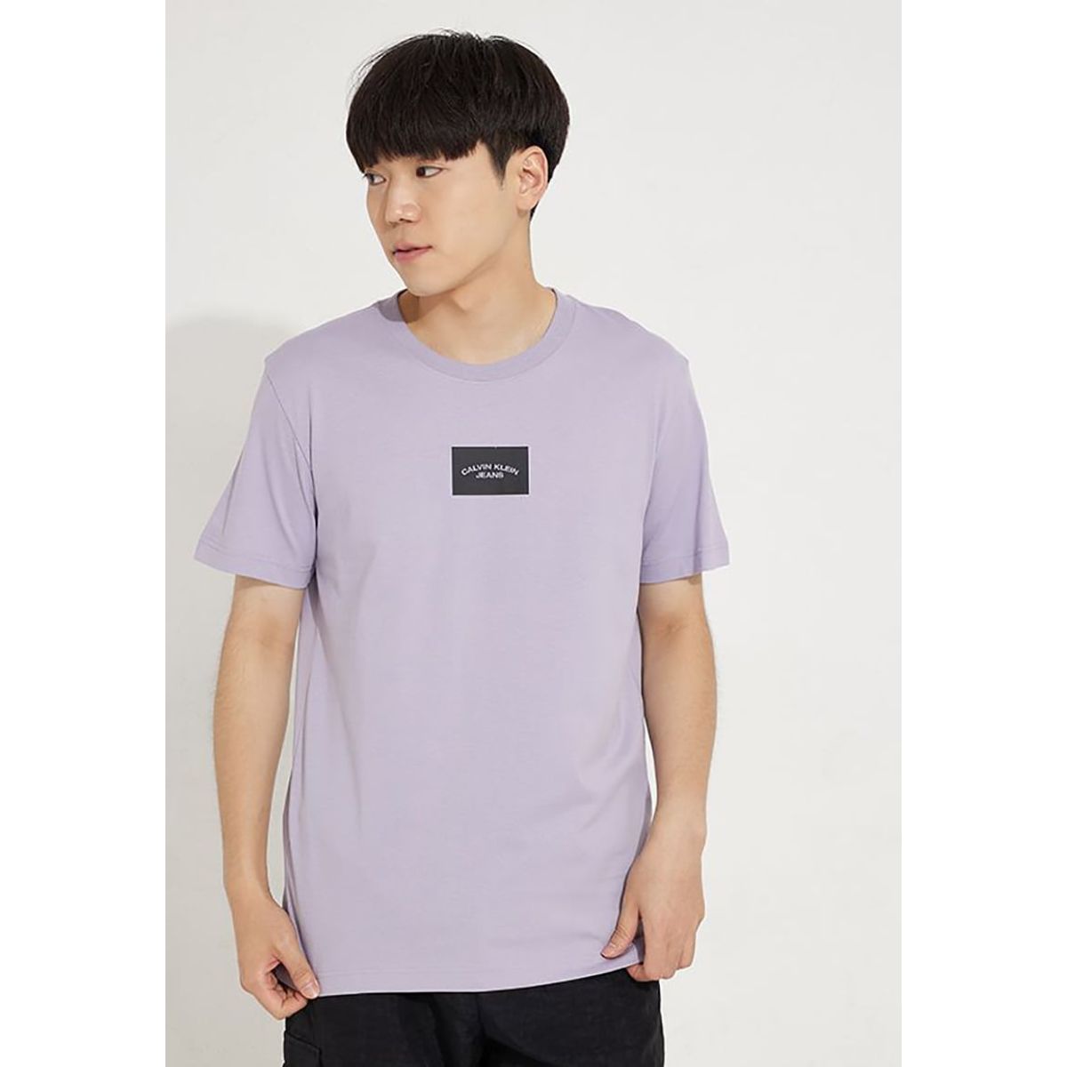 CALVIN KLEIN - Polera Small Center Box  Morado Calvin Klein