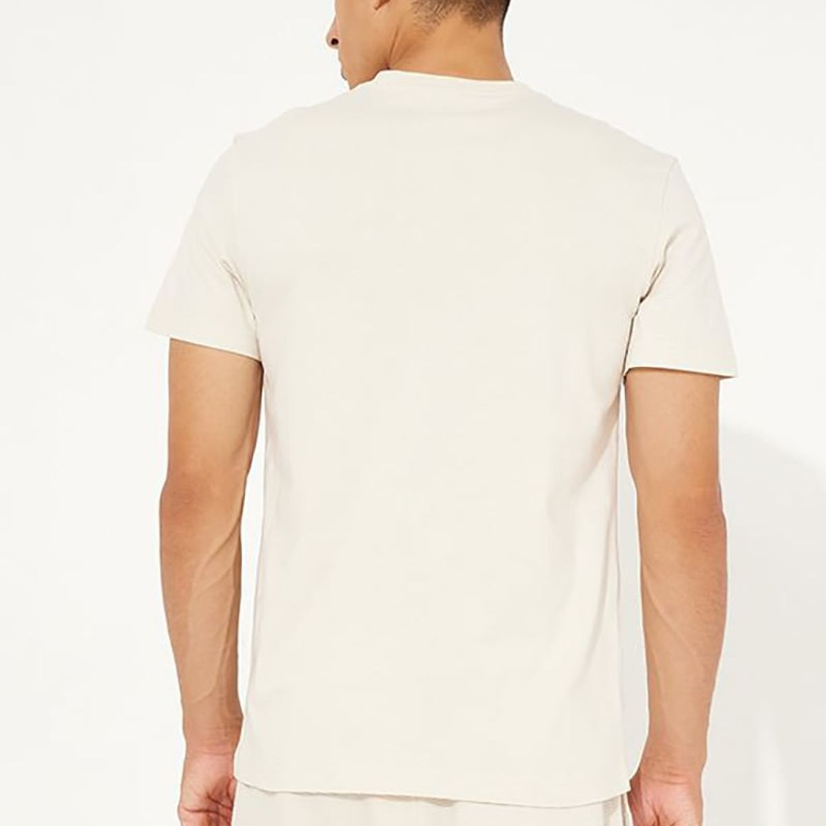 CALVIN KLEIN - Polera Stacked Logo  Beige Calvin Klein
