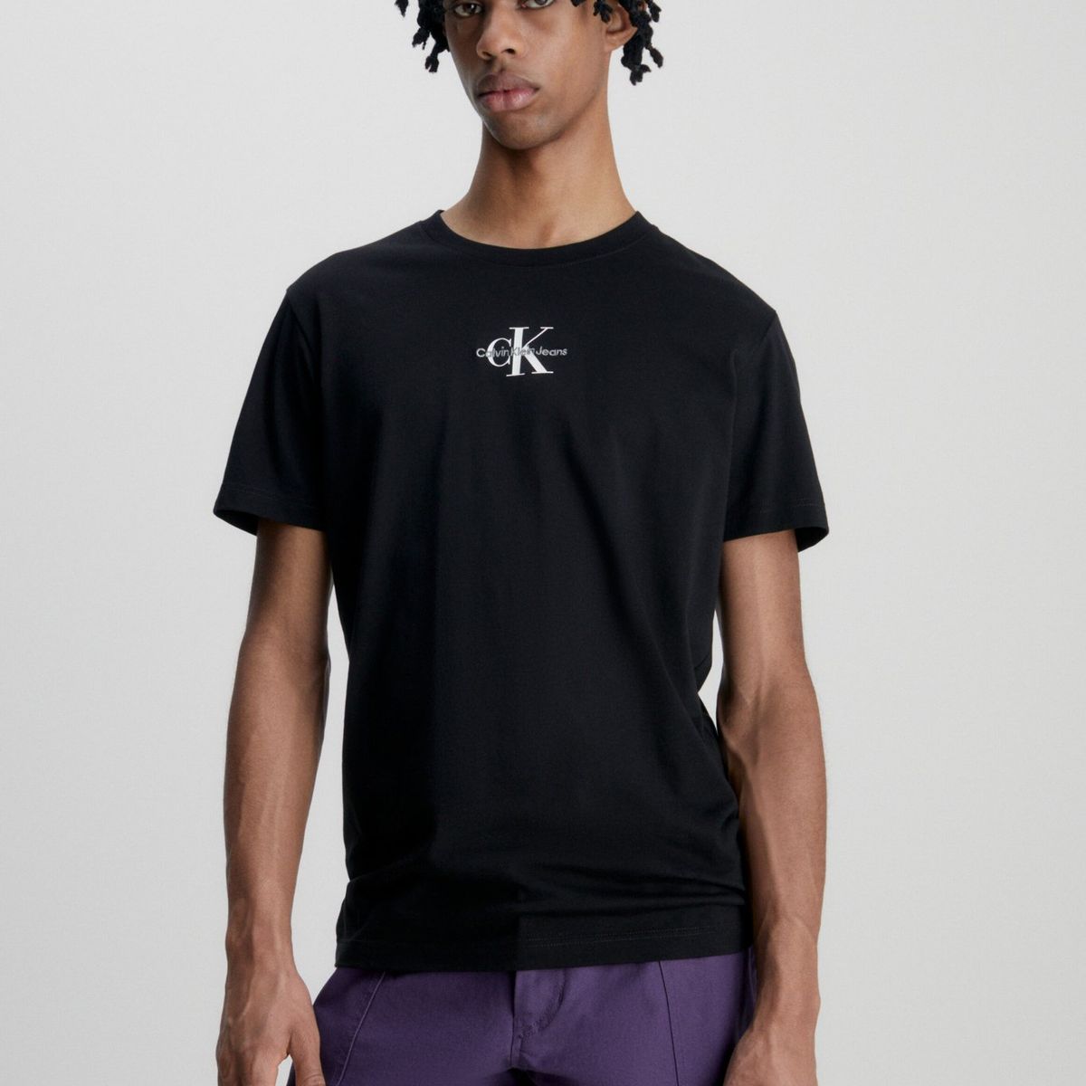 CALVIN KLEIN - Polera Monologo Regular  Negro Calvin Klein