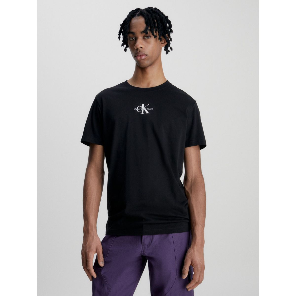 CALVIN KLEIN - Polera Monologo Regular  Negro Calvin Klein