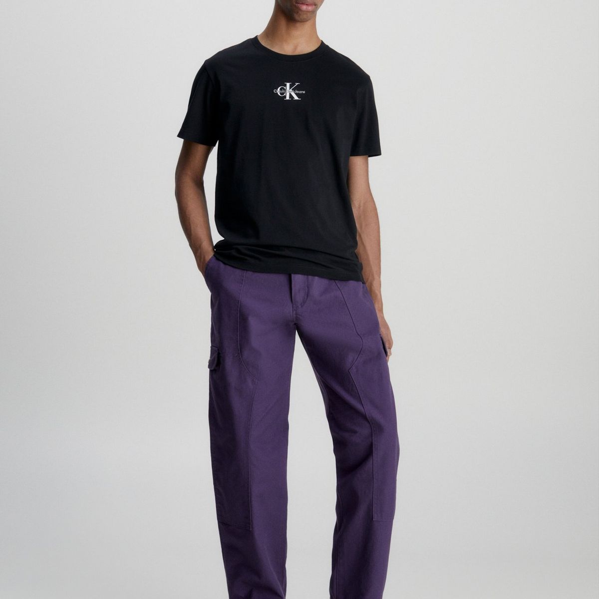 CALVIN KLEIN - Polera Monologo Regular  Negro Calvin Klein