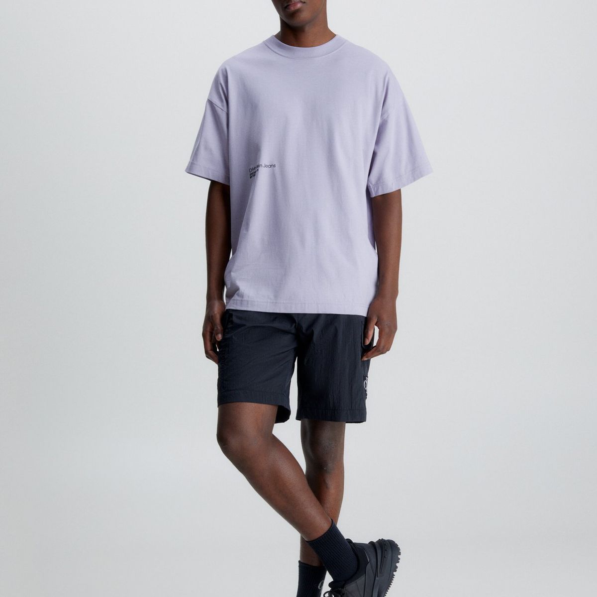 CALVIN KLEIN - Polera Brushstroke   Morado Calvin Klein