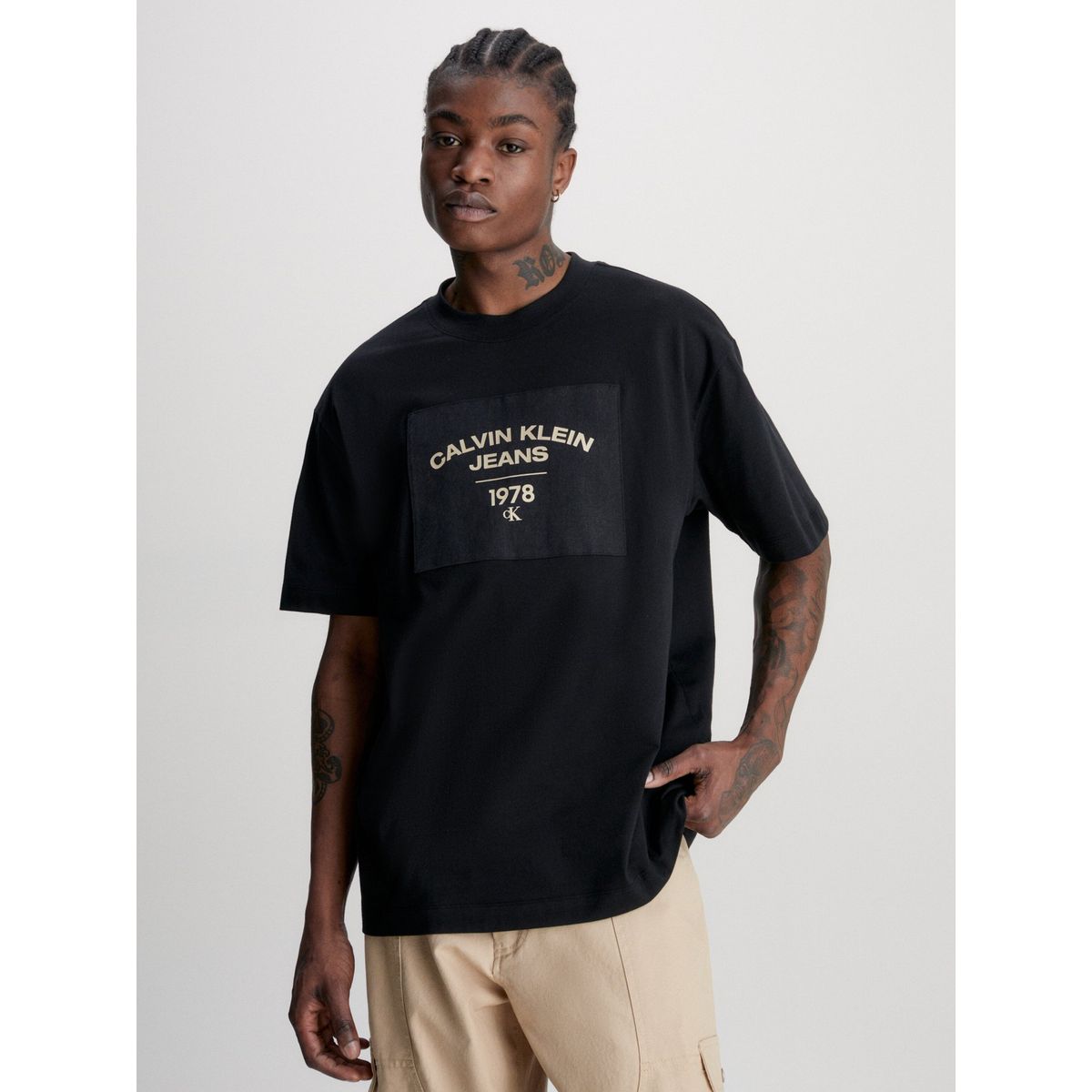 CALVIN KLEIN - Polera Canvas Curve Negro Calvin Klein