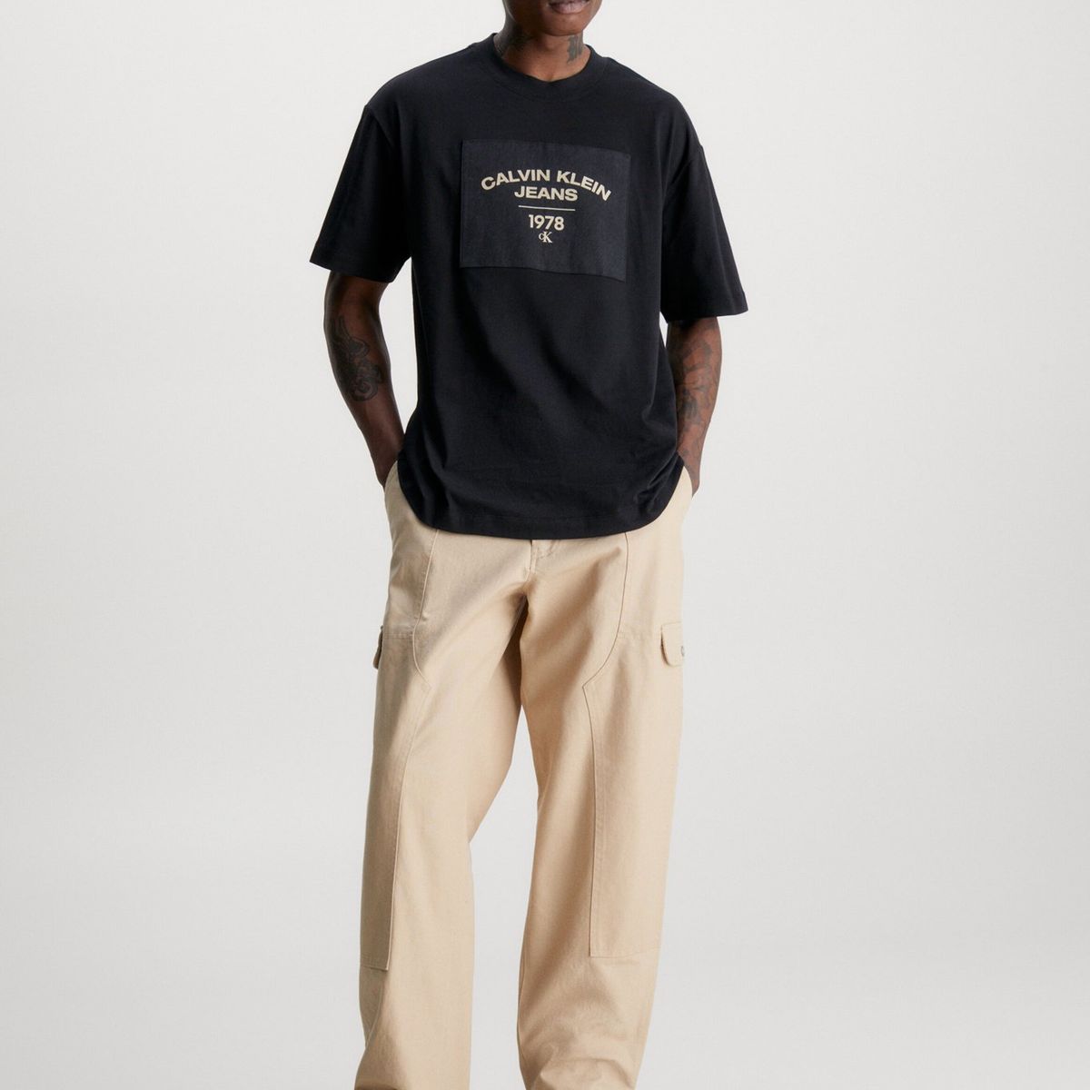 CALVIN KLEIN - Polera Canvas Curve Negro Calvin Klein