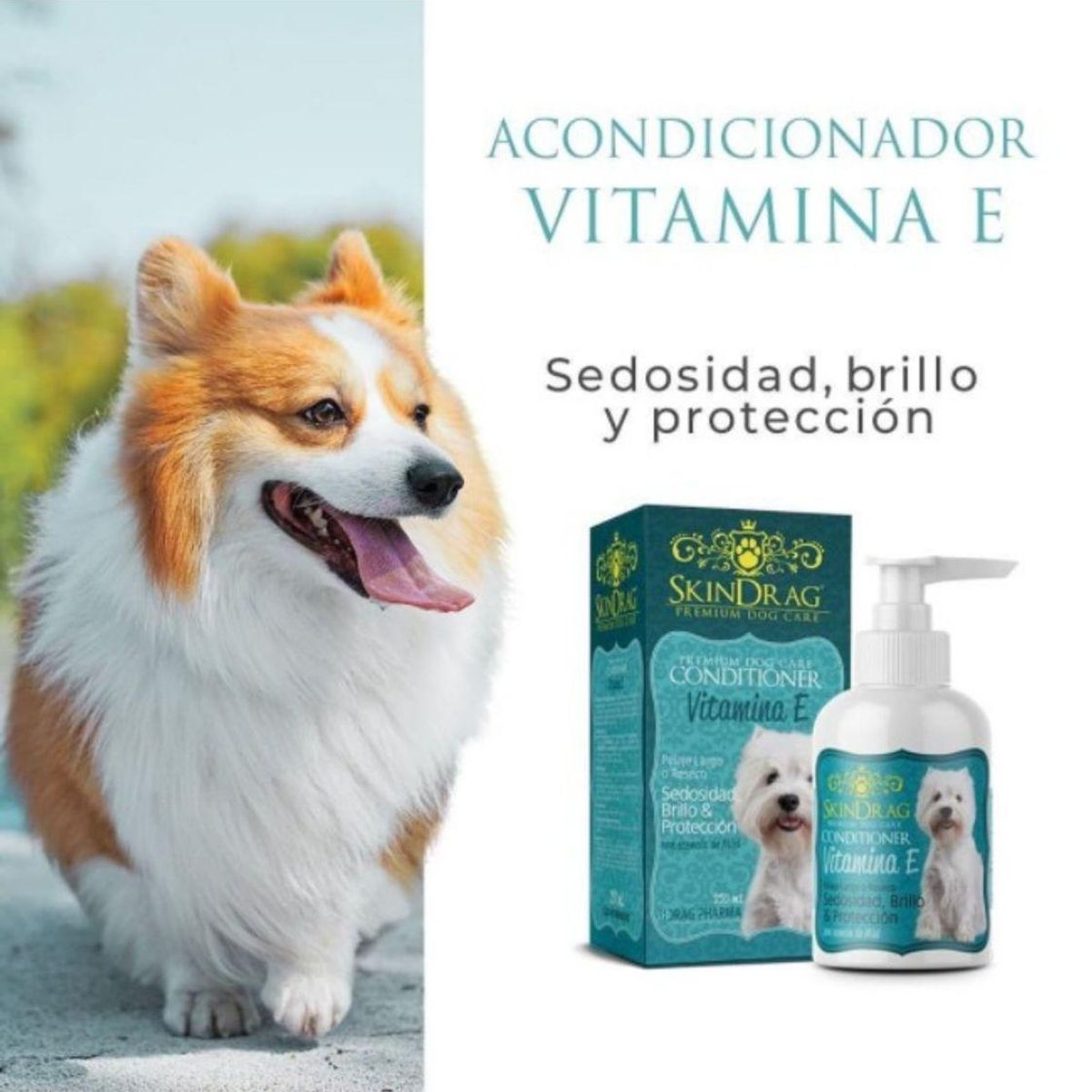 DRAG PHARMA - Acondicionador Premium Skindrag Vitamina E y Miel 250 ml
