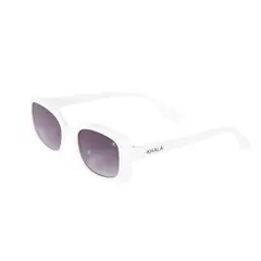 HOMEWELL - Lentes De Sol Rectangular Blanco Negro Uv400