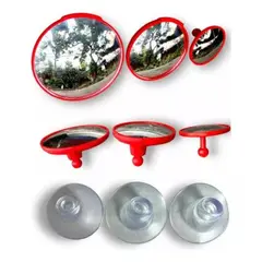 GENERICO - Espejo Lateral Retrovisor Punto Ciego 360° Triple Ojo De Pez