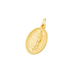 JB JOYAS BARON - Colgante de Oro 18kt Virgen Guadalupe 18x14mm