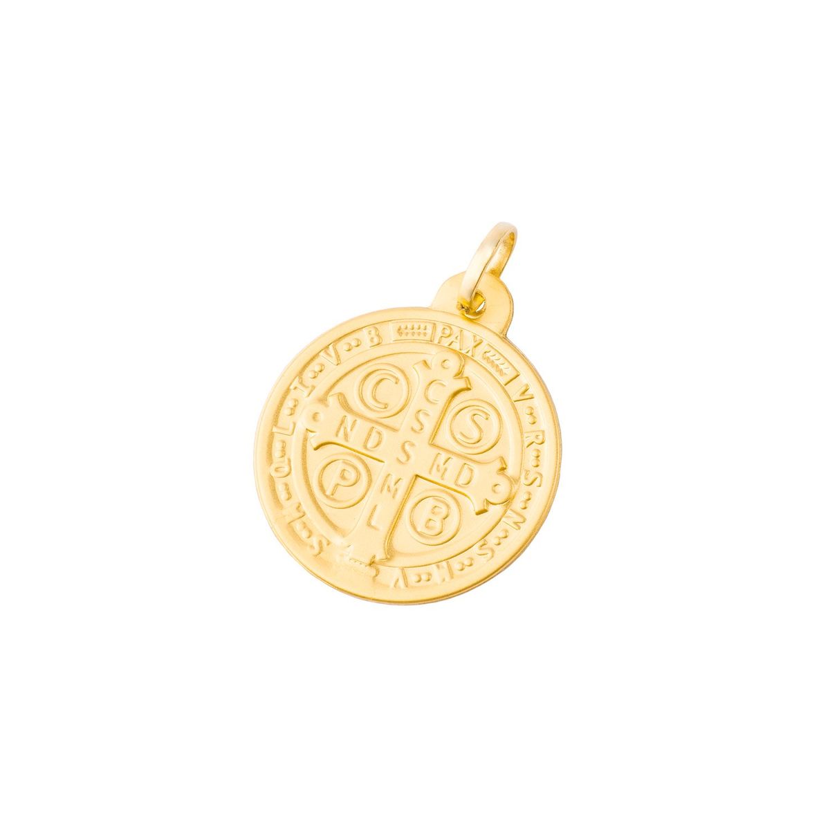 JB JOYAS BARON - Colgante de Oro 18kt Escapulario Sanbenito Monje 20mm