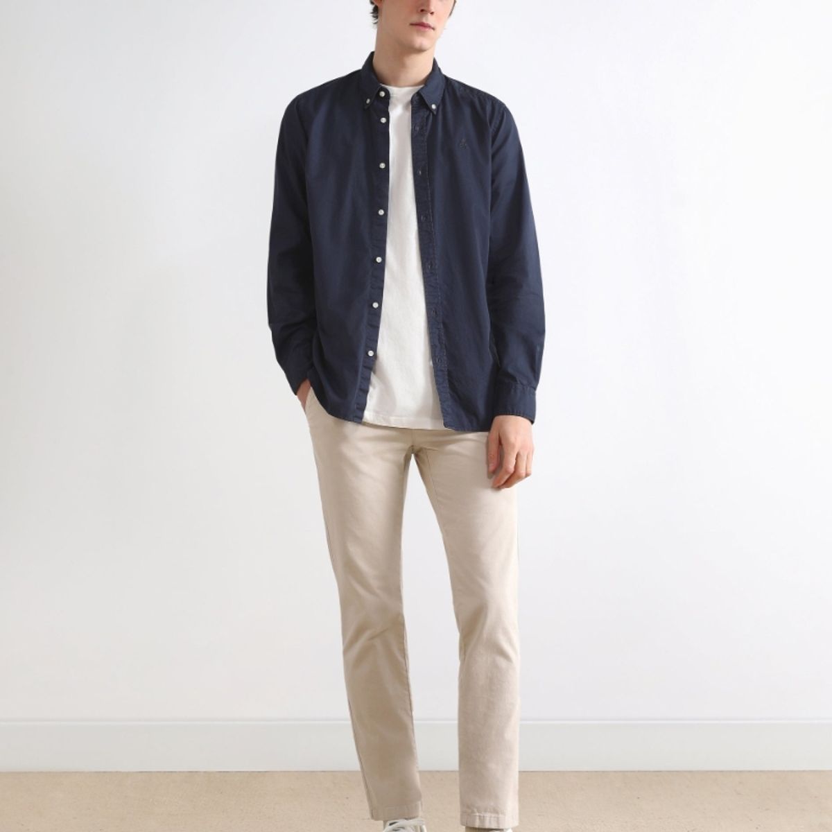 SCALPERS - Camisa Lavada Calavera Navy