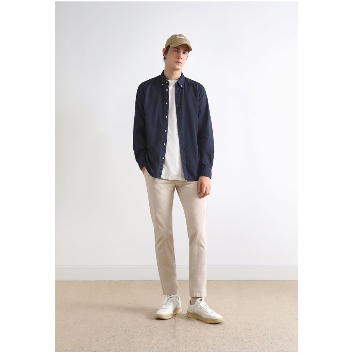 SCALPERS - Camisa Lavada Calavera Navy