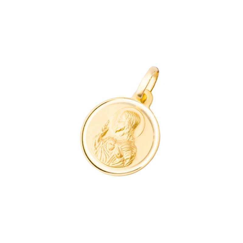 JB JOYAS BARON - Colgante de Oro 18kt Sagrado Corazón de Jesús 12mm