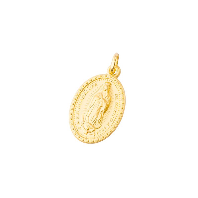 JB JOYAS BARON - Colgante de Oro 18kt Virgen Guadalupe 20x15mm
