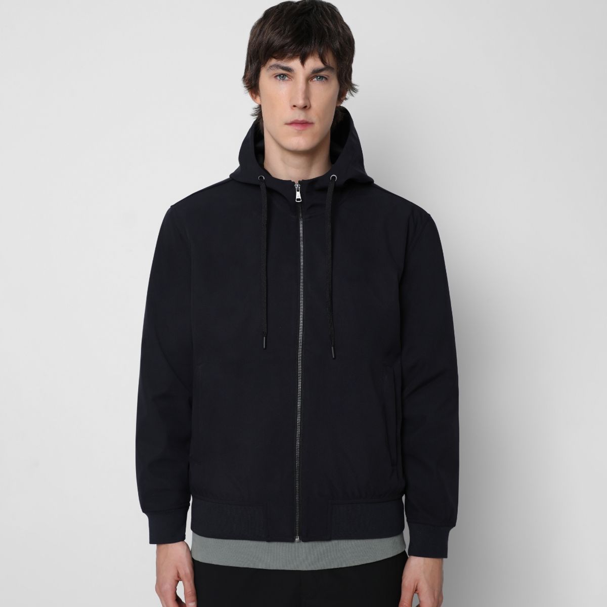 SCALPERS - Chaqueta Premium Ligera Capucha Navy