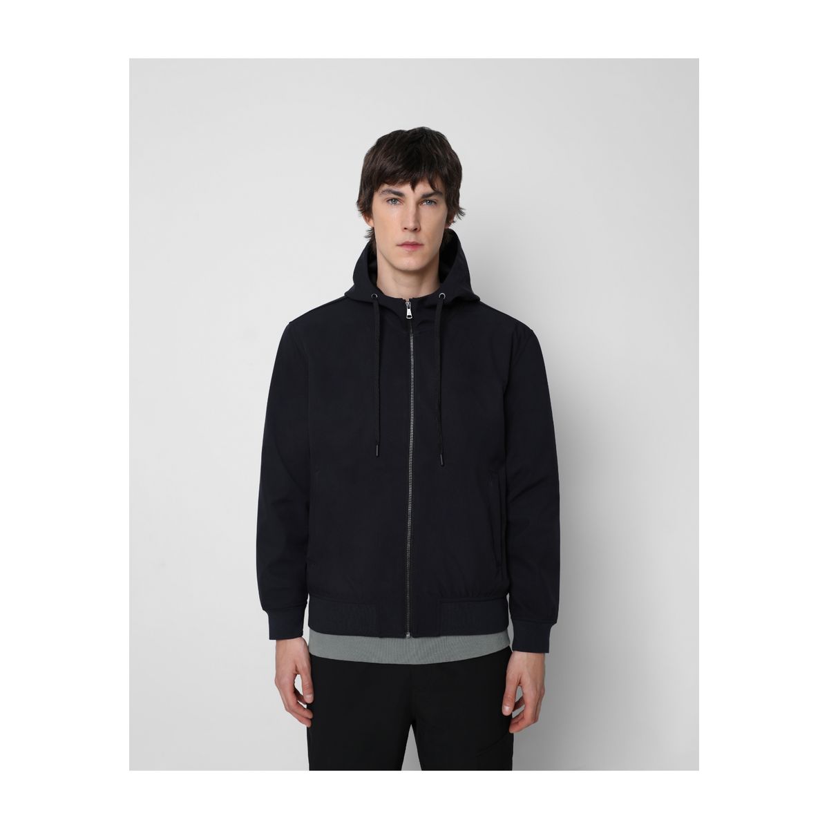 SCALPERS - Chaqueta Premium Ligera Capucha Navy