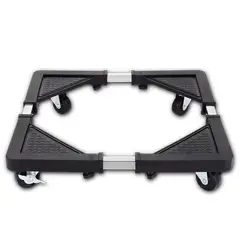 DBLUE - Base Ajustable Con Ruedas Para Macetero y Artefactos 31x31cm - Negro