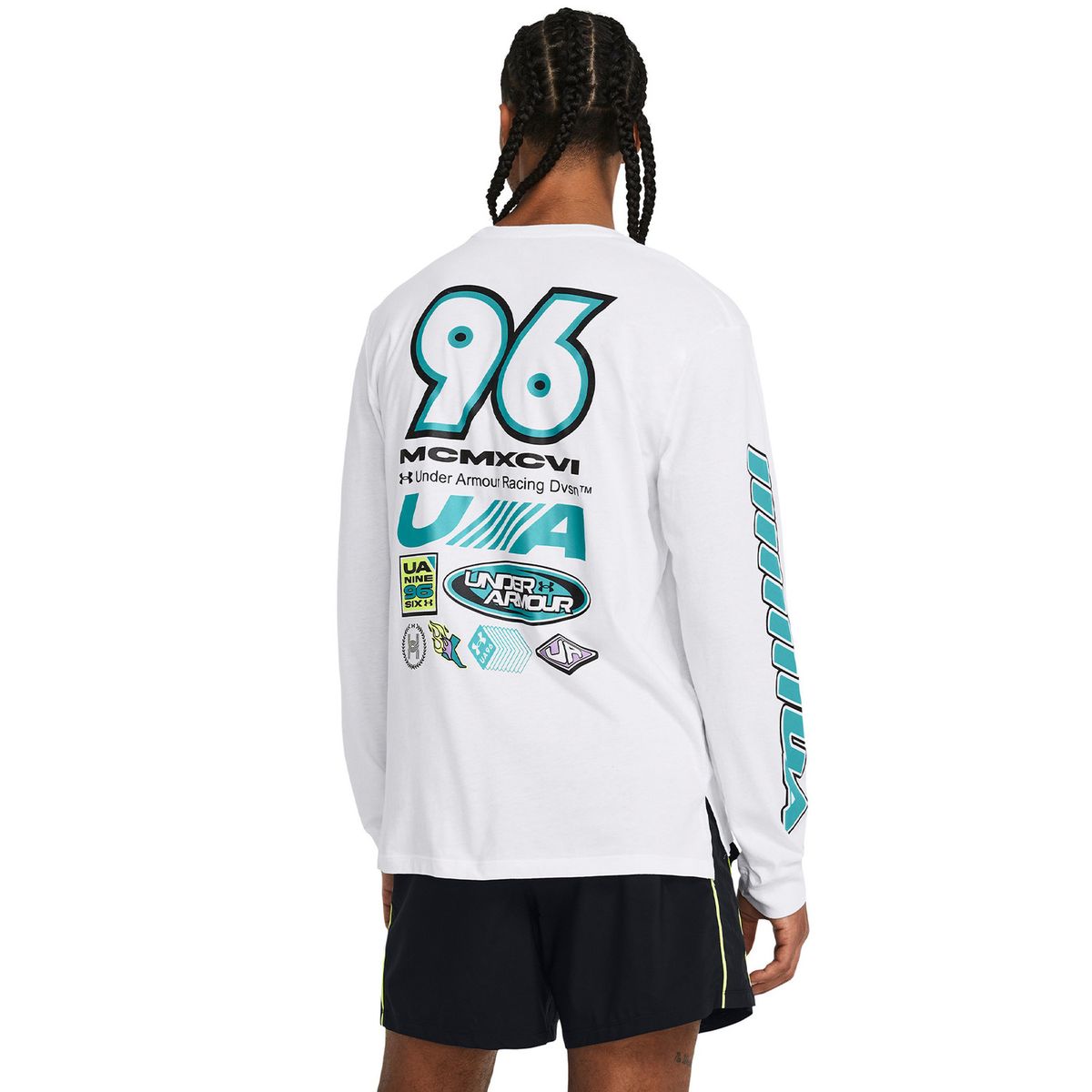 UNDER ARMOUR - Polera manga larga UA Launch hombre Blanco UNDER ARMOUR