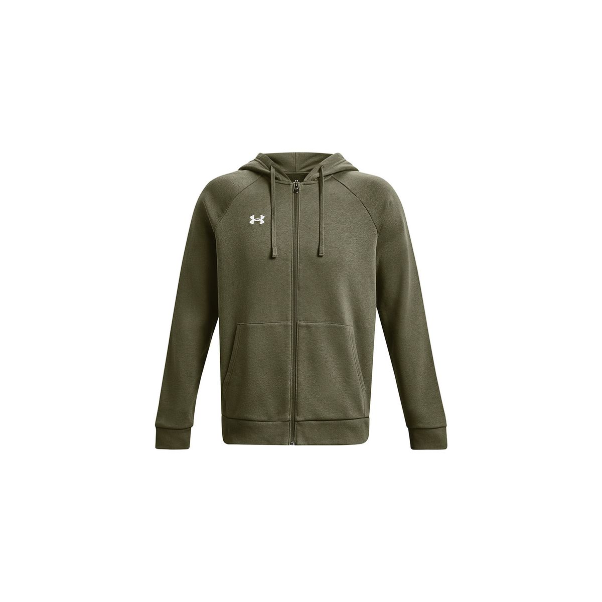 UNDER ARMOUR - Polerón UA Rival Fleece Verde para hombre UNDER ARMOUR